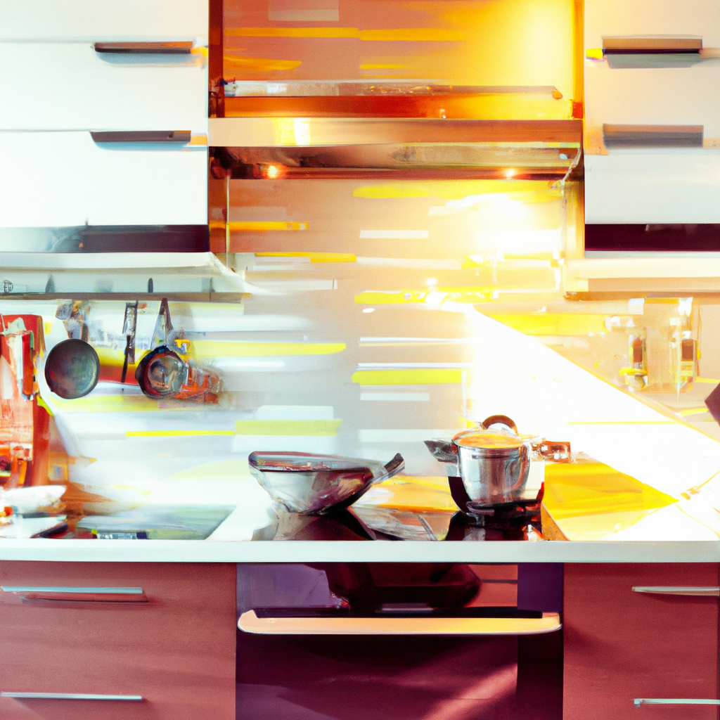 Cocina artesanal con horno de leña y mesa de trabajo con masa y harina en Tradeings Pizzería